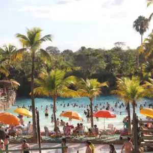 Mar Azul - Piscinas de ondas atração para família no Thermas dos Laranjais