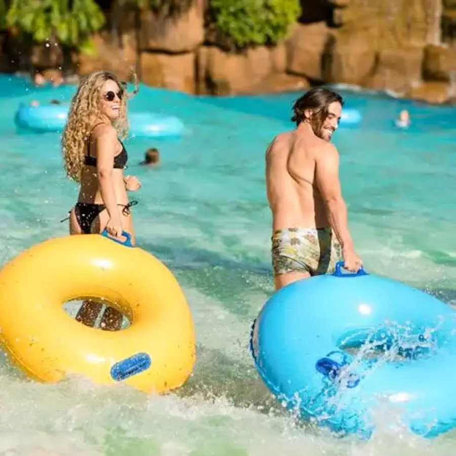 Mar Azul - Piscinas de ondas atração para família no Thermas dos Laranjais